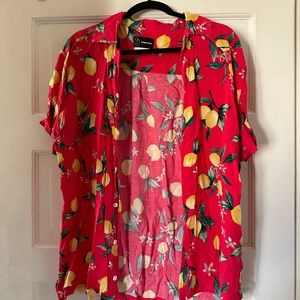 Lemon and red summer shirt